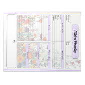 Bloeiende Paarse tuin _ Klinische planning Notitieblok (Voorkant)