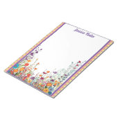 Bloeiende Paarse tuin Notitieblok (Schuin)