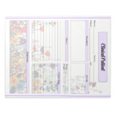 Bloeiende Paarse tuin Notitieblok (Voorkant)