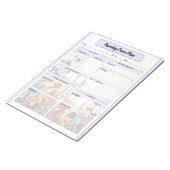 Bloeiende Paarse tuin _ Nursing Care Plan Notitieblok (Schuin)