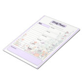 Bloeiende Paarse Tuin_ Weekplanner Notitieblok (Schuin)