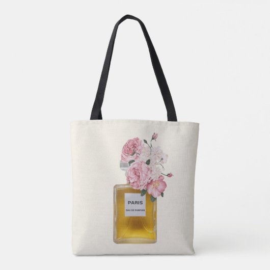 Bloeiende parfum Mode Tote Bag (Achterkant)