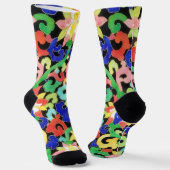  bloeiende patroonstijl kunst Sokken (Gebogen)