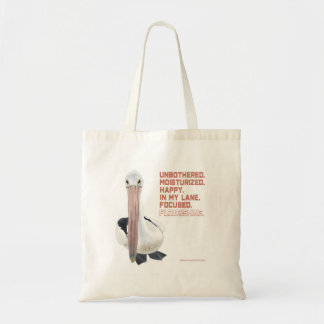 Bloeiende pelikaan tote bag