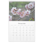 Bloeiende perzik- en kersenkalender 2025 kalender (Feb 2026)