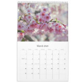 Bloeiende perzik- en kersenkalender 2025 kalender (Mar 2026)