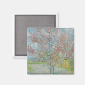 bloeiende perzikboom magneet (Voorkant / Achterkant)