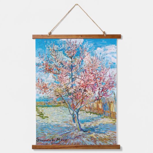 Bloeiende Perzikboom, Van Gogh Hangend Wandkleed (Voorkant)