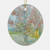 bloeiende perzikboom | Vincent van Gogh Keramisch Ornament (Links)