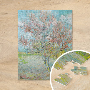 bloeiende perzikboom   Vincent van Gogh Legpuzzel