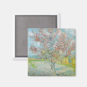 bloeiende perzikboom | Vincent van Gogh Magneet (Voorkant / Achterkant)