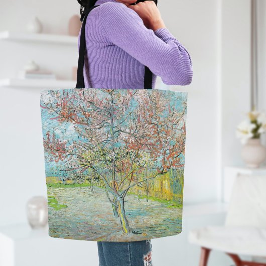 bloeiende perzikboom | Vincent van Gogh Tote Bag
