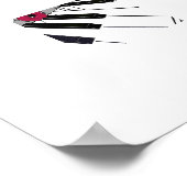 Bloeiende Piano – Minimale Bloemrijke Muziek Poster (Hoek)