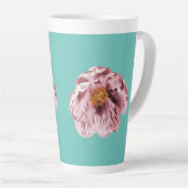 bloeiende pioen koffie mok (Rechterhoek)