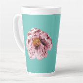bloeiende pioen koffie mok (Linkerhoek)
