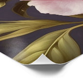Bloeiende pioenbloemen perfect poster (Hoek)
