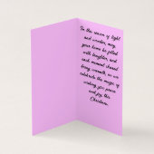 Bloeiende pioenrozen kerstkaart kaart (Binnen)