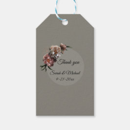 Bloeiende Pioenrozen stickers trouw uitnodigingen Cadeaulabel
