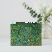 Bloeiende Poppy Field Gustav Klimt Briefkaart (Staand voorkant)