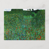 Bloeiende Poppy Field Gustav Klimt Briefkaart (Voorkant)
