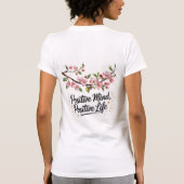 "Bloeiende positiviteit\Positieve vibes Blossom - T-shirt (Achterkant)