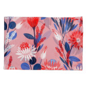 Bloeiende Protea: botanische tuin patroon Kussensloop (Achterkant)