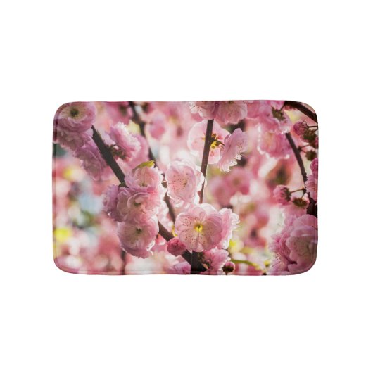 Bloeiende pruim - Roze paradijs Badmat (Voorkant)