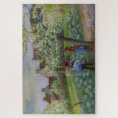 Bloeiende pruimenbomen 1890 door Camille Pissarro Legpuzzel (Verticaal)