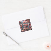 Bloeiende Quince afbeelding Vierkante Sticker (Envelop)