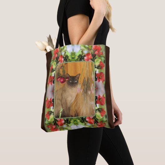 Bloeiende Quince Blossoms Creëer Uw eigen foto Tote Bag (Dichtbij)