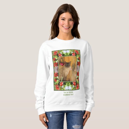 Bloeiende Quince Blossoms Creëer Uw eigen foto Trui (Voorkant volledig)