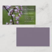 Bloeiende Red Bud Tree Landscape Architect Visitekaartje (Voorkant / Achterkant)