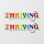 Bloeiende Regenboog Trots Raamsticker (Vel)