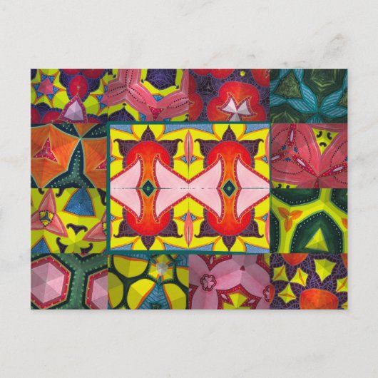 Bloeiende reizen briefkaart (Voorkant)