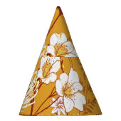 Bloeiende retro: Onvoltooide Bloemenlijn Kunst Feesthoedjes (Rechts)