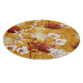 Bloeiende retro: Onvoltooide Bloemenlijn Kunst Snijplank (Hoek)