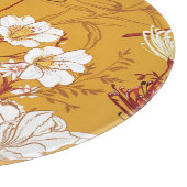 Bloeiende retro: Onvoltooide Bloemenlijn Kunst Snijplank (Hoek)