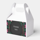 Bloeiende Romance: een volledig bloemenbruiloftsth Bedankdoosjes (Achterkant)