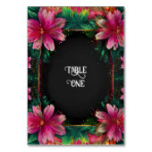 Bloeiende Romance: een volledig bloemenbruiloftsth Kaart (Voorkant)