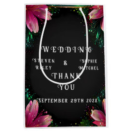 Bloeiende Romance: een volledig bloemenbruiloftsth Medium Cadeauzakje