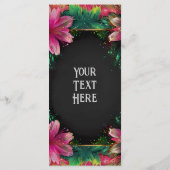 Bloeiende Romance: een volledig bloemenbruiloftsth Menu (Achterkant)