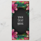 Bloeiende Romance: een volledig bloemenbruiloftsth Menu (Achterkant)