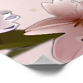 Bloeiende Romance: een volledig bloemenbruiloftsth Poster (Hoek)