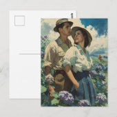Bloeiende Romance in Hydrangea-velden Briefkaart (Voorkant / Achterkant)