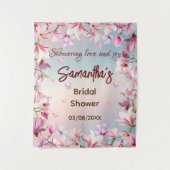 Bloeiende Romance - Vrijgezellenfeest Achtergrond Wandkleed (Voorkant)