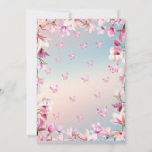 Bloeiende Romance - Vrijgezellenfeest Kaart (Achterkant)