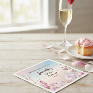 Bloeiende Romance - Vrijgezellenfeesten papieren s Servet