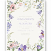 Bloeiende Romance: Waterverf bloemenbruiloft Sticker (Voorkant)