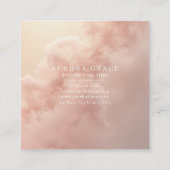 Bloeiende Roos Cloud Contactkaartje (Achterkant)