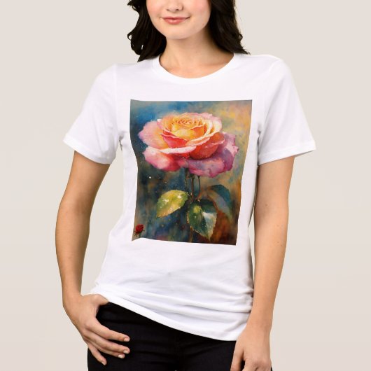 Bloeiende Roos Graphic T-Shirt (Voorkant)